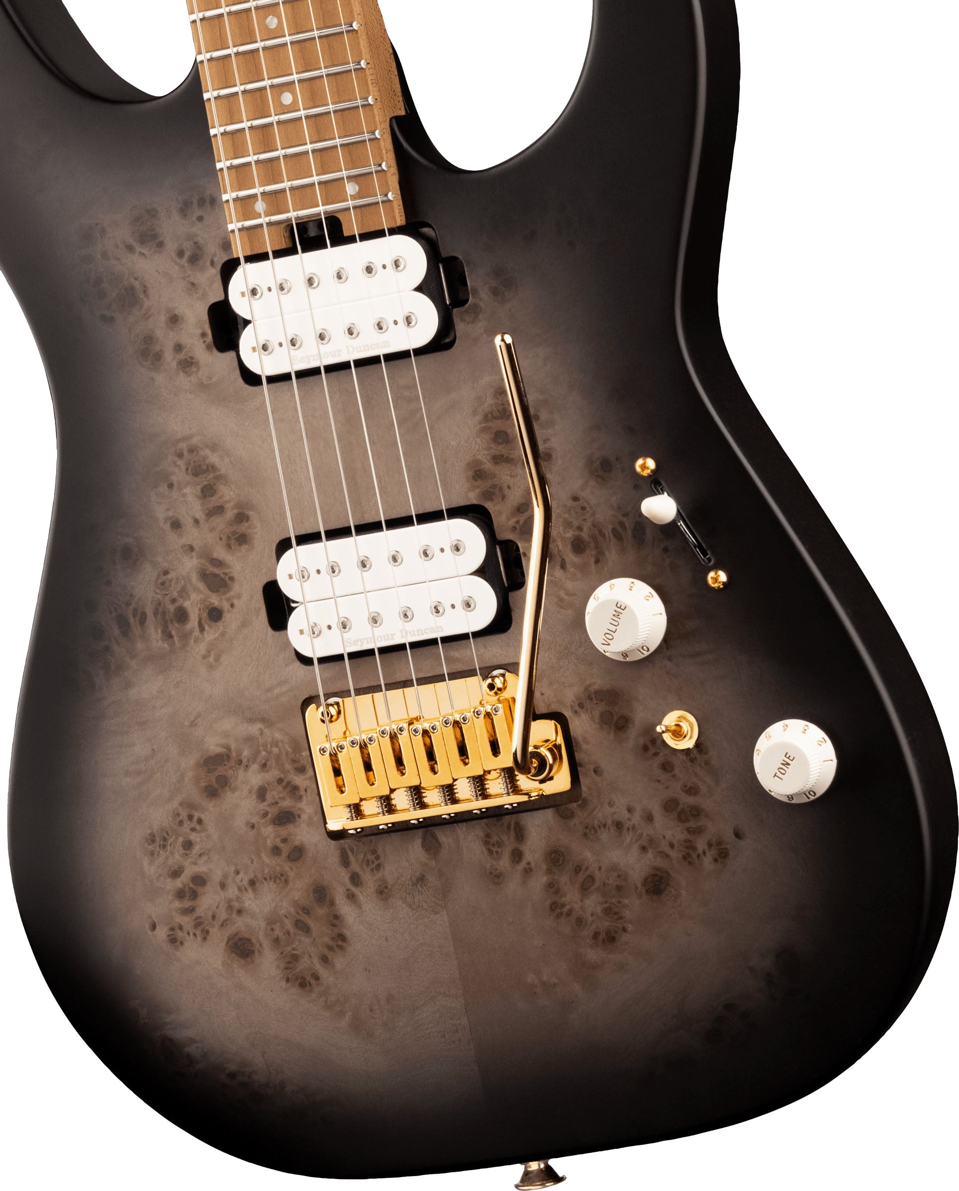 Charvel Pro-Mod DK24 HH 2PT CMN Guitarra Eléctrica Transparent Black Burst 4