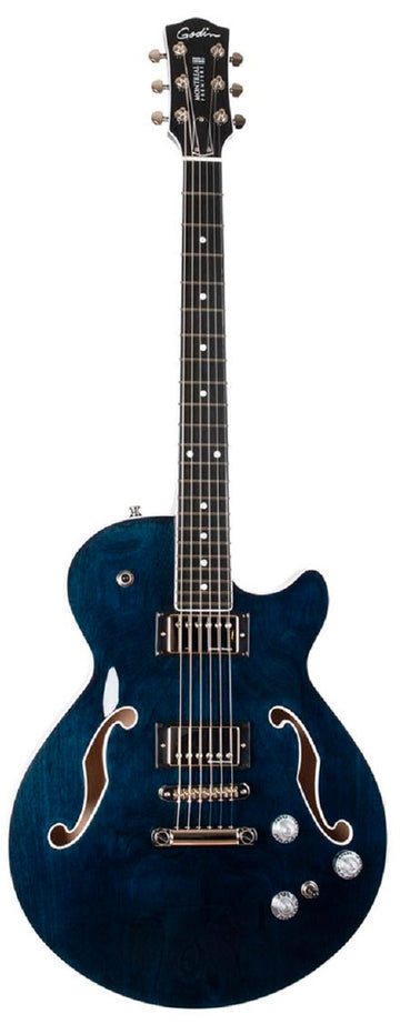 Godin Montreal Premiere AE IB Guitarra Eléctrica Indigo Blue 1