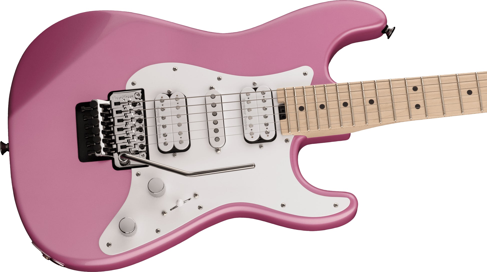 Charvel Pro-Mod So-Cal Style 1 HSH FR MN Guitarra Eléctrica Platinum Pink 3