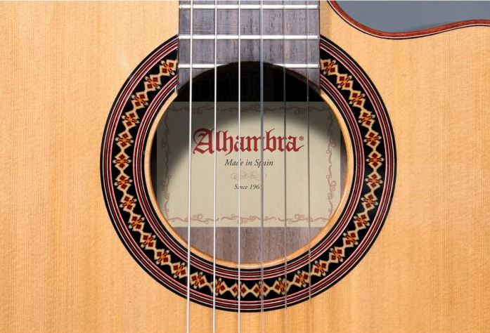 Alhambra Iberia Ziricote CTW E8 con Funda Guitarra Española Electrificada 3