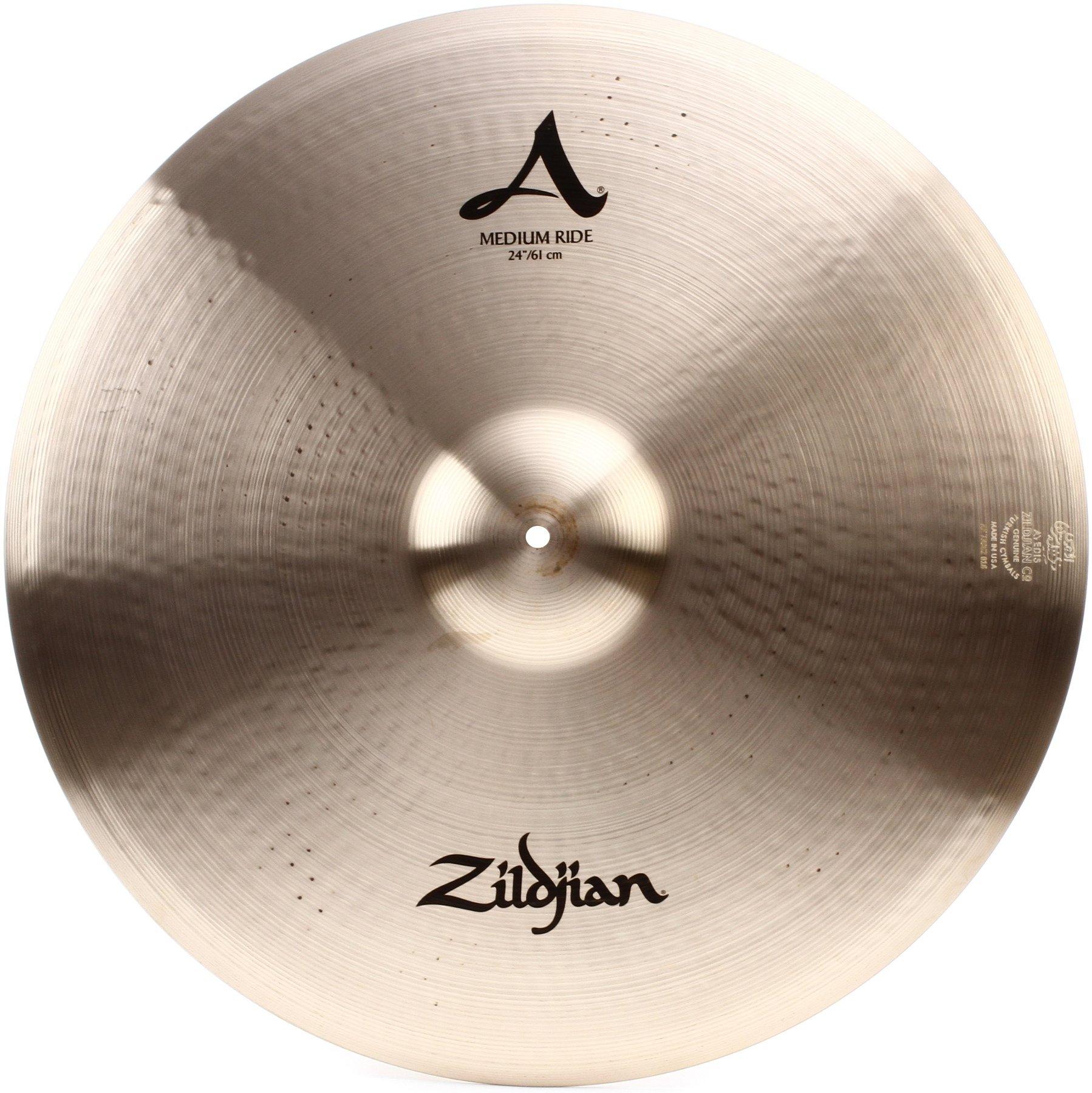 Zildjian A0037 A Zildjian Plato Batería Medium Ride 24 Pulgadas 5