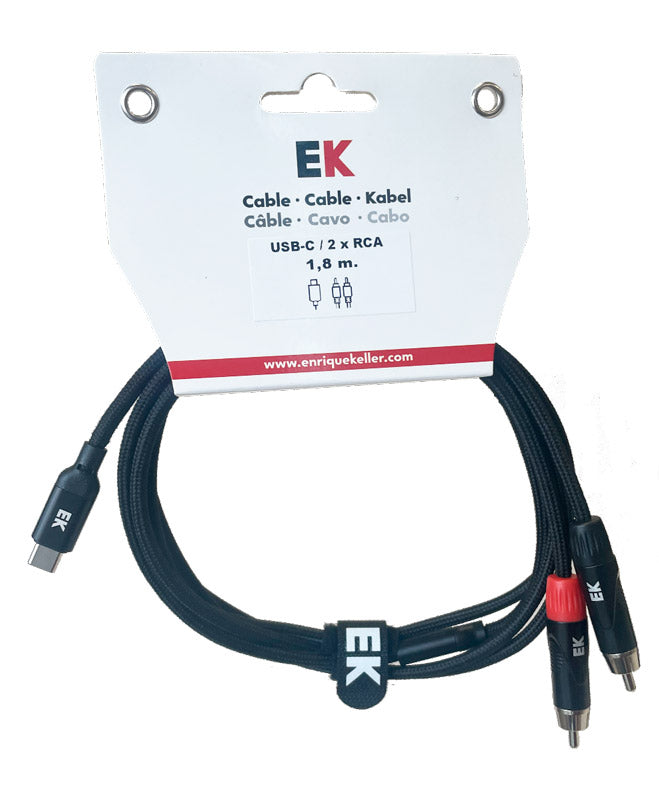 Auvisa HDMI22118 Cable USB C a 2 x RCA 1.8 metros 1