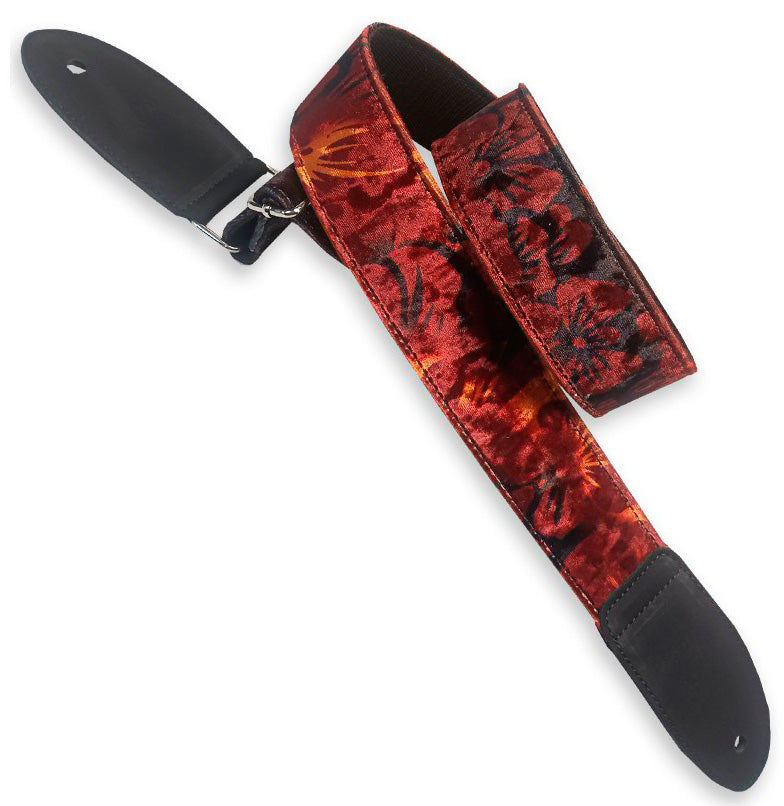 Bourbon Straps Velvet Sunburst Textile Correa Guitarra 1