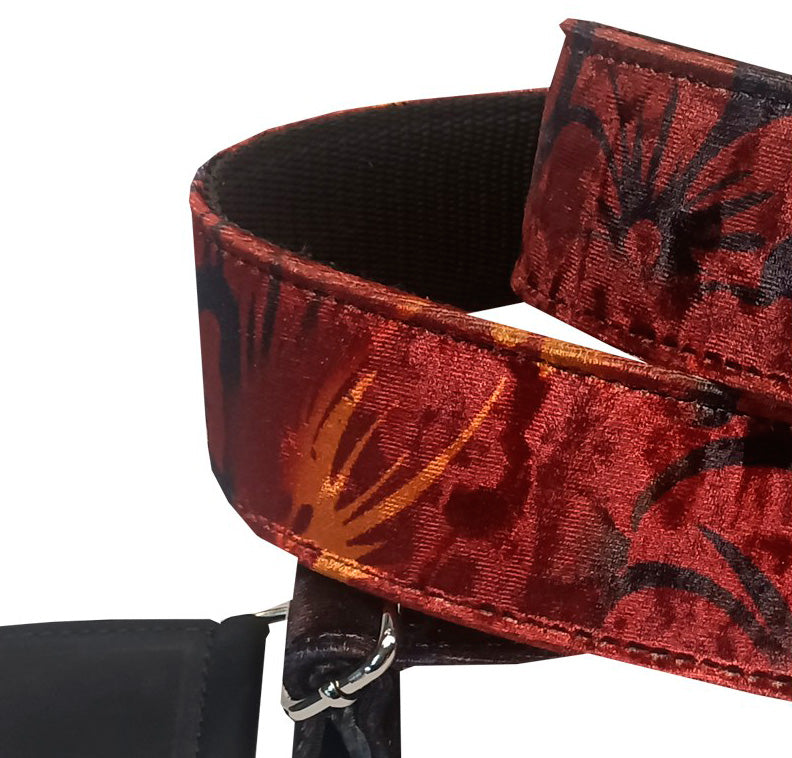 Bourbon Straps Velvet Sunburst Textile Correa Guitarra 4