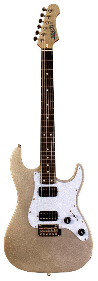 Jet Guitars JS500 HH SLS EB Guitarra Eléctrica Silver Sparkle 1