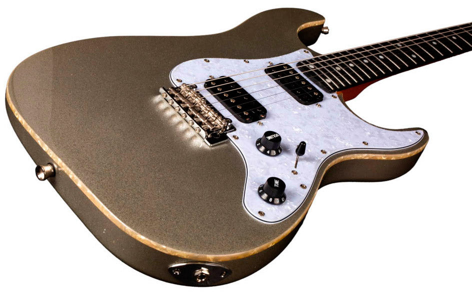 Jet Guitars JS500 HH SLS EB Guitarra Eléctrica Silver Sparkle 3