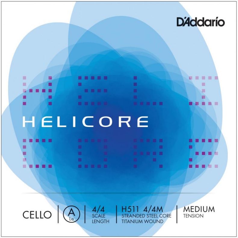 Daddario H511 A 4/4 Med Cuerda Cello Helicore 1