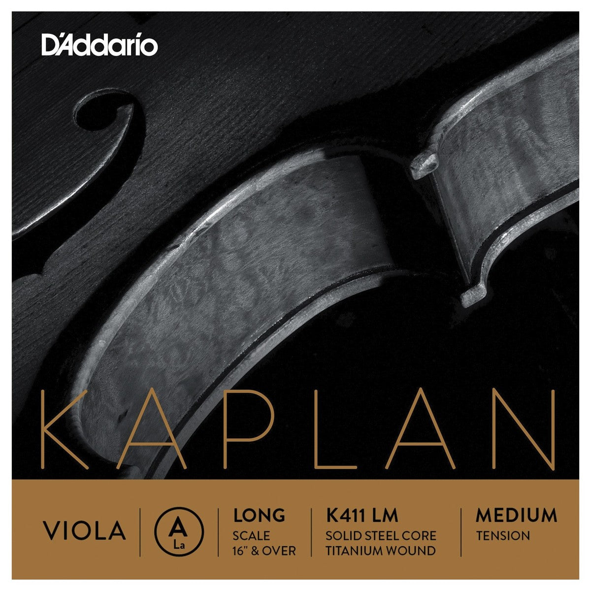 Daddario Cuerda Viola Kaplan A K411 LM Long Med 1