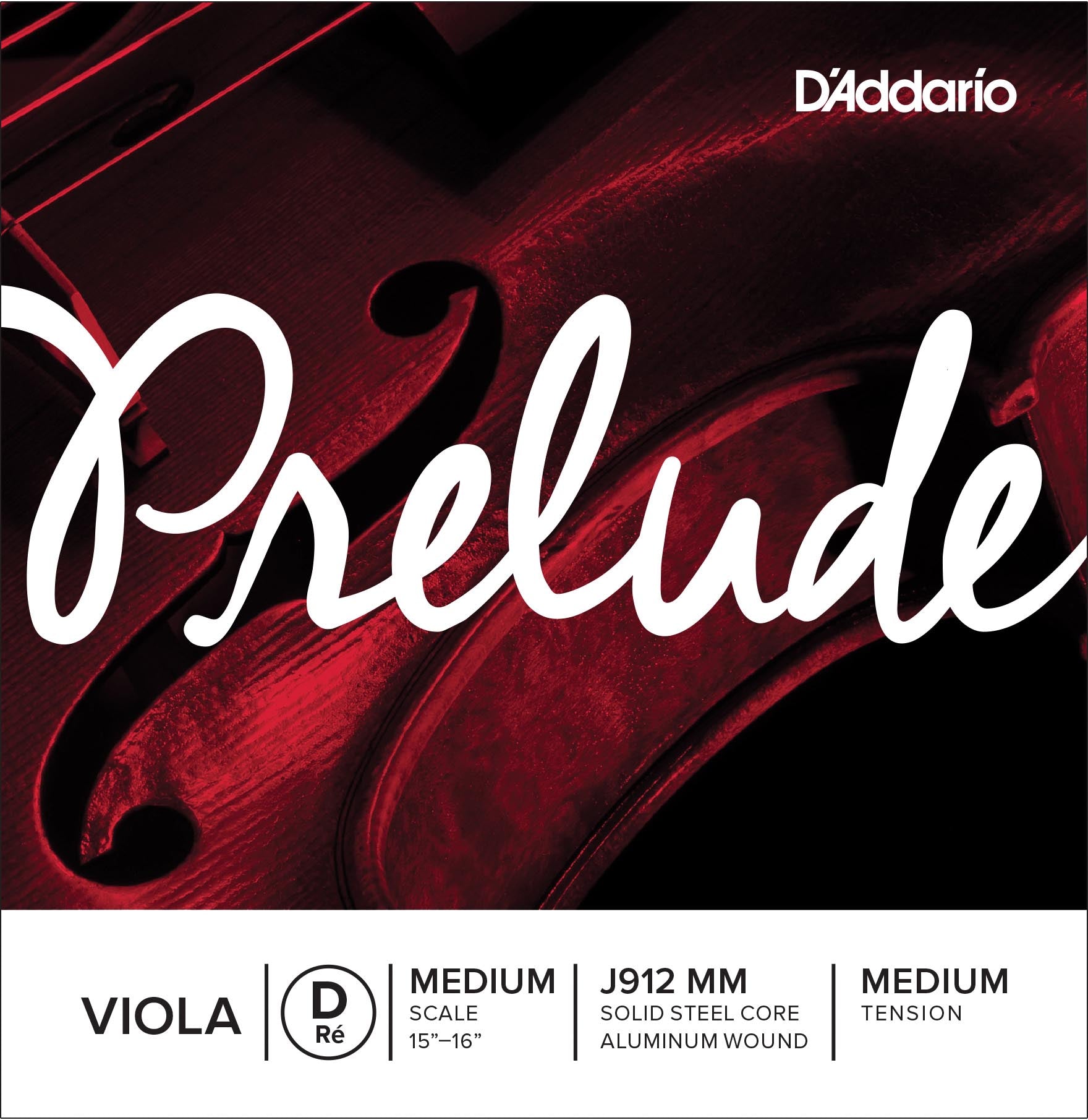 Daddario Cuerda Viola Prelude D J912LM Med Long 1