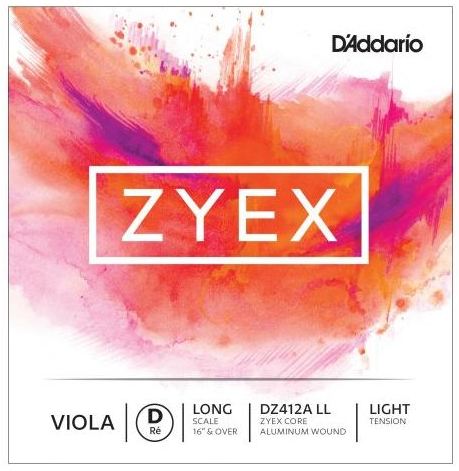 Daddario Cuerda Viola Zyex DZ 412A LL Long Light 1