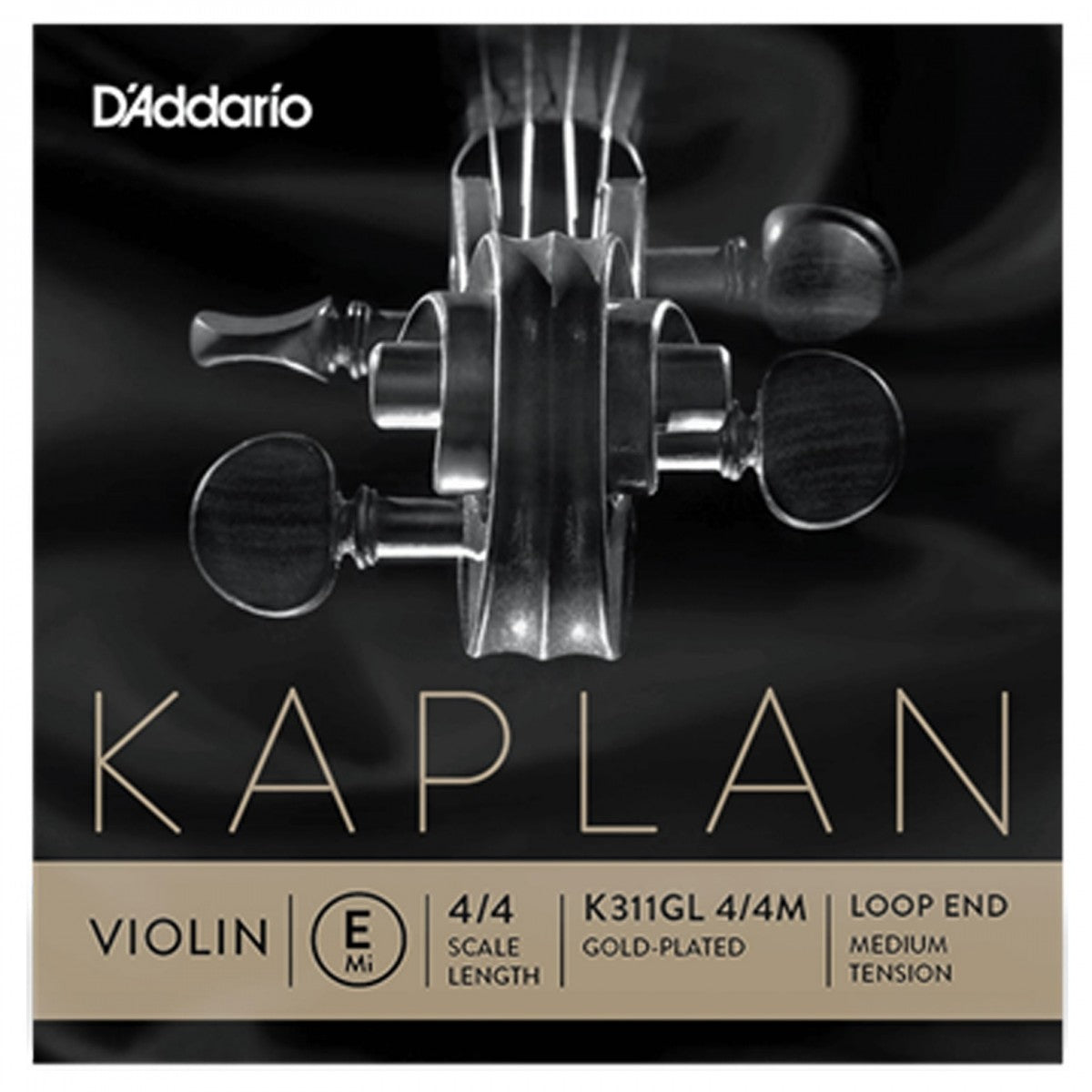 Daddario K311Gl 4/4M Cuerda Violín Kaplan E Gold L.End 1