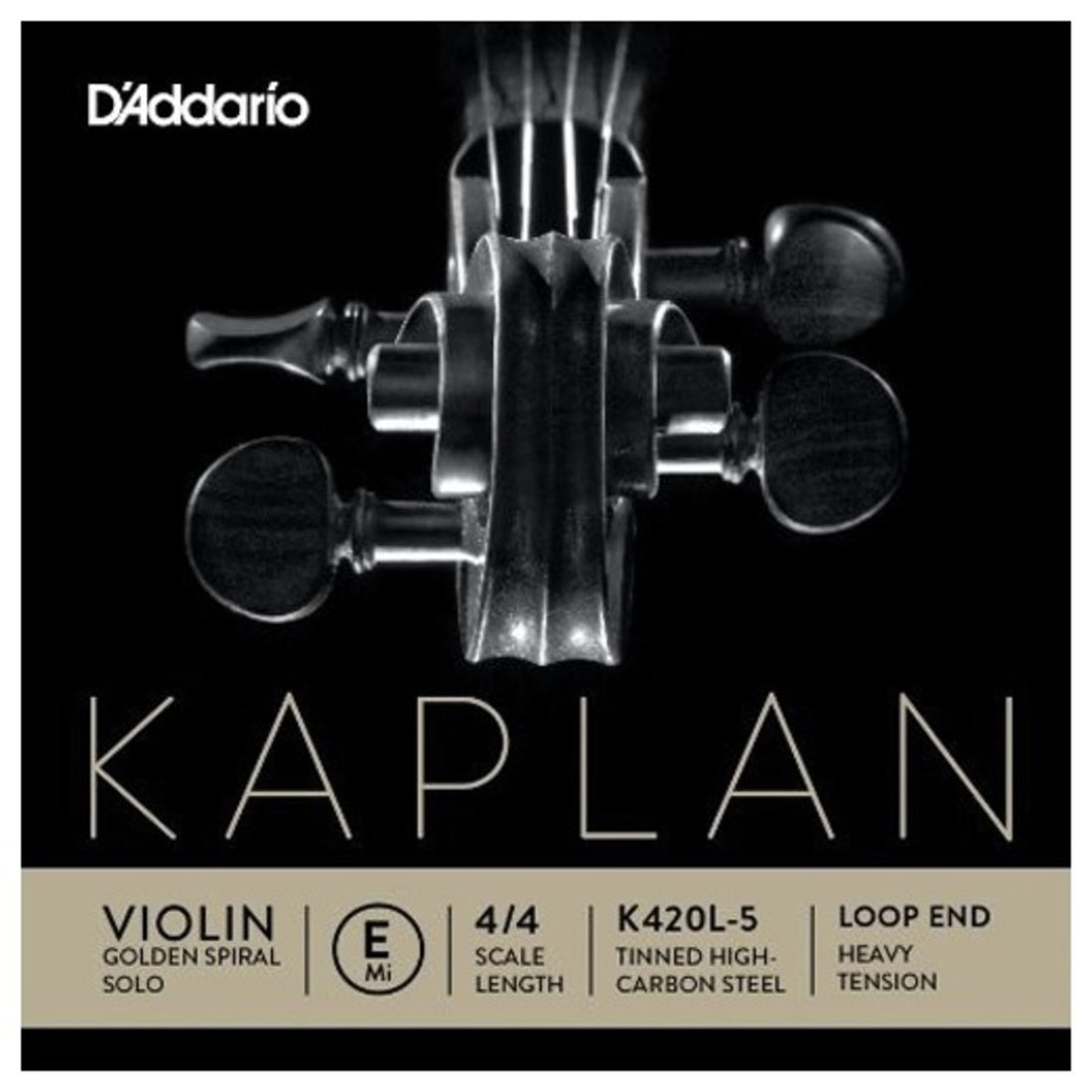 Daddario Cuerda Violín Kaplan E K420L 5 Loop Hvy 1