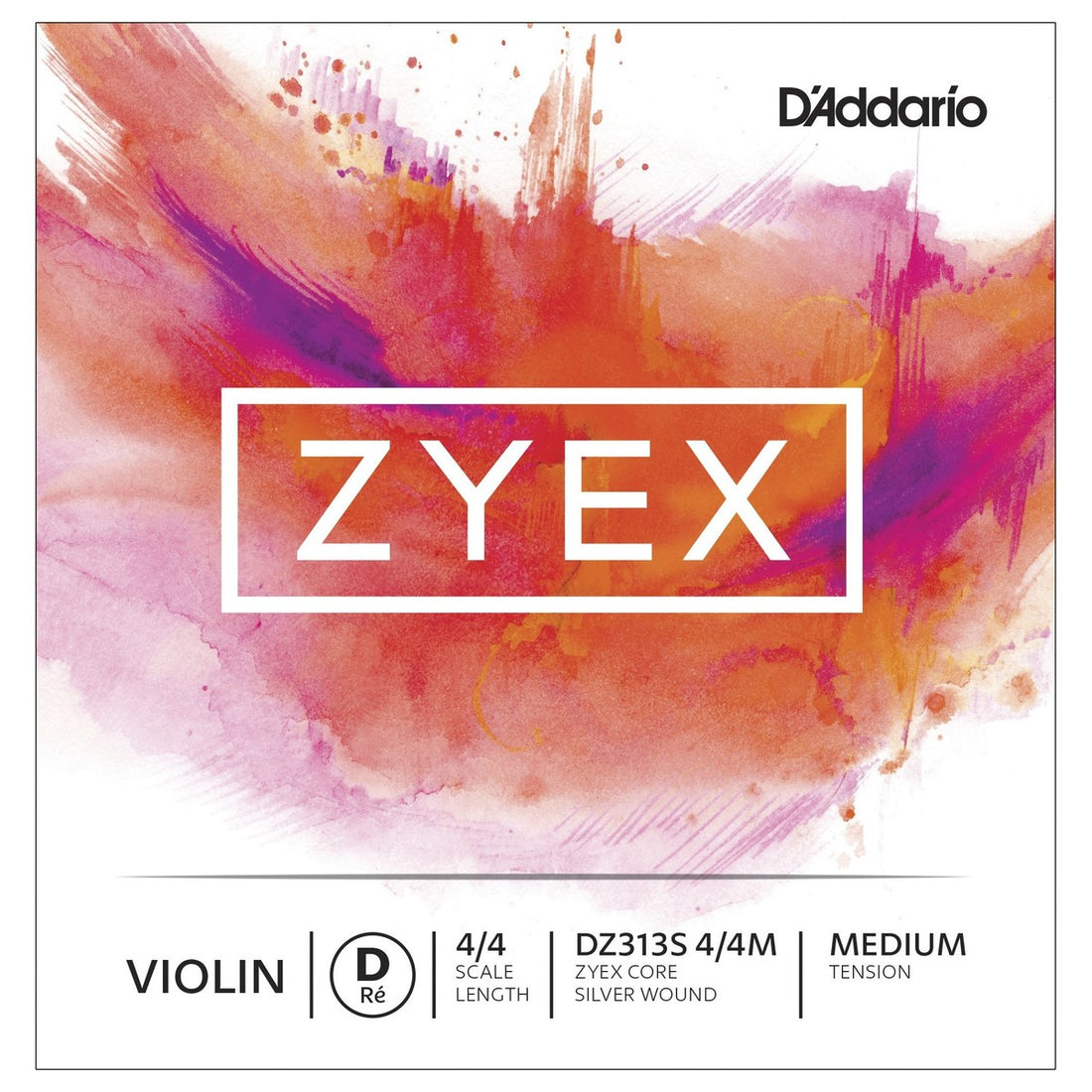 Daddario Cuerda Violín Zyex D DZ313S 4/4 Med Comp 1