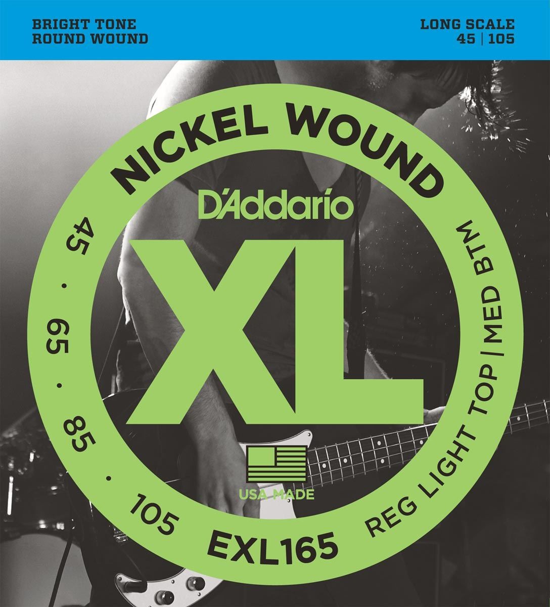 Daddario EXL165 Juego Cuerdas Bajo 045-105 1