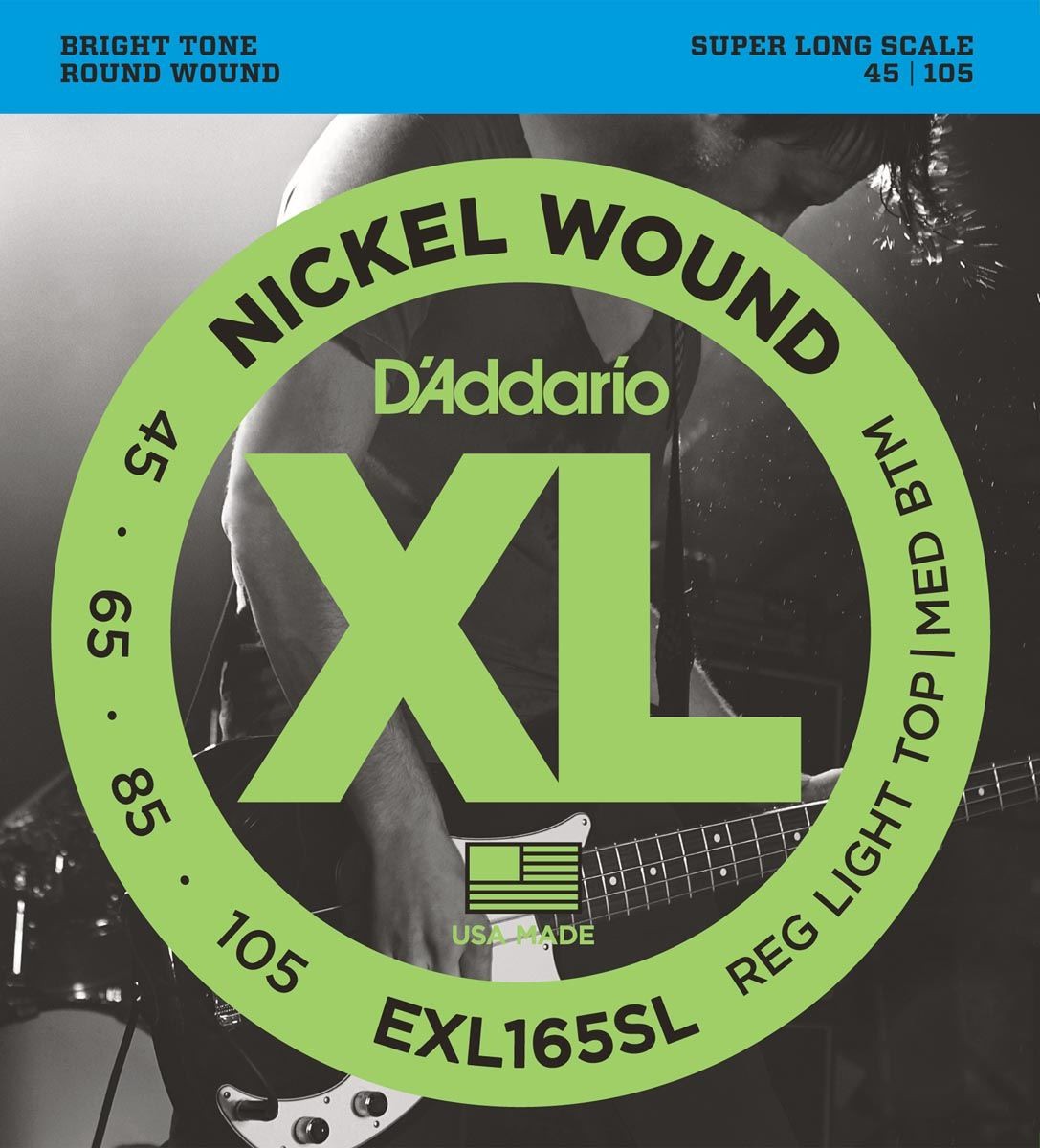 Daddario EXL165SL Juego Cuerdas Bajo 045-105 1