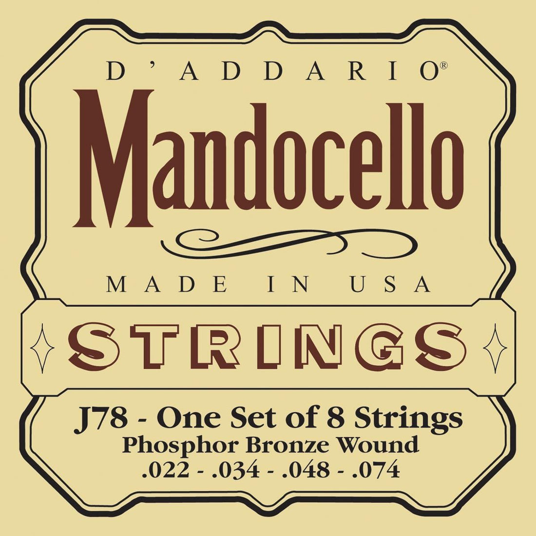 Daddario J78 Juego Cuerdas Mandocello 1