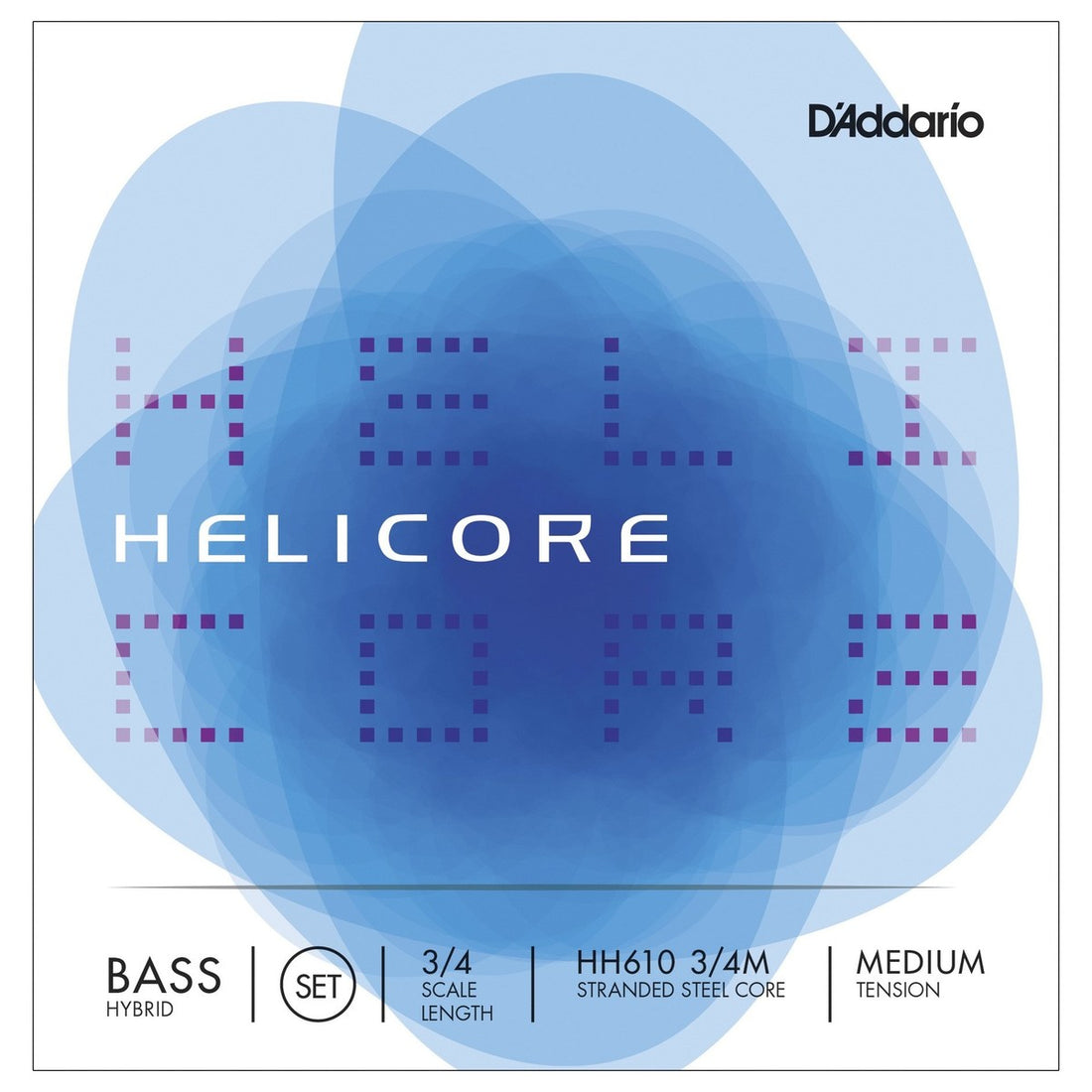 Daddario HH610 3/4 Med Helicore Hybrid Juego Cuerdas Contrabajo 1