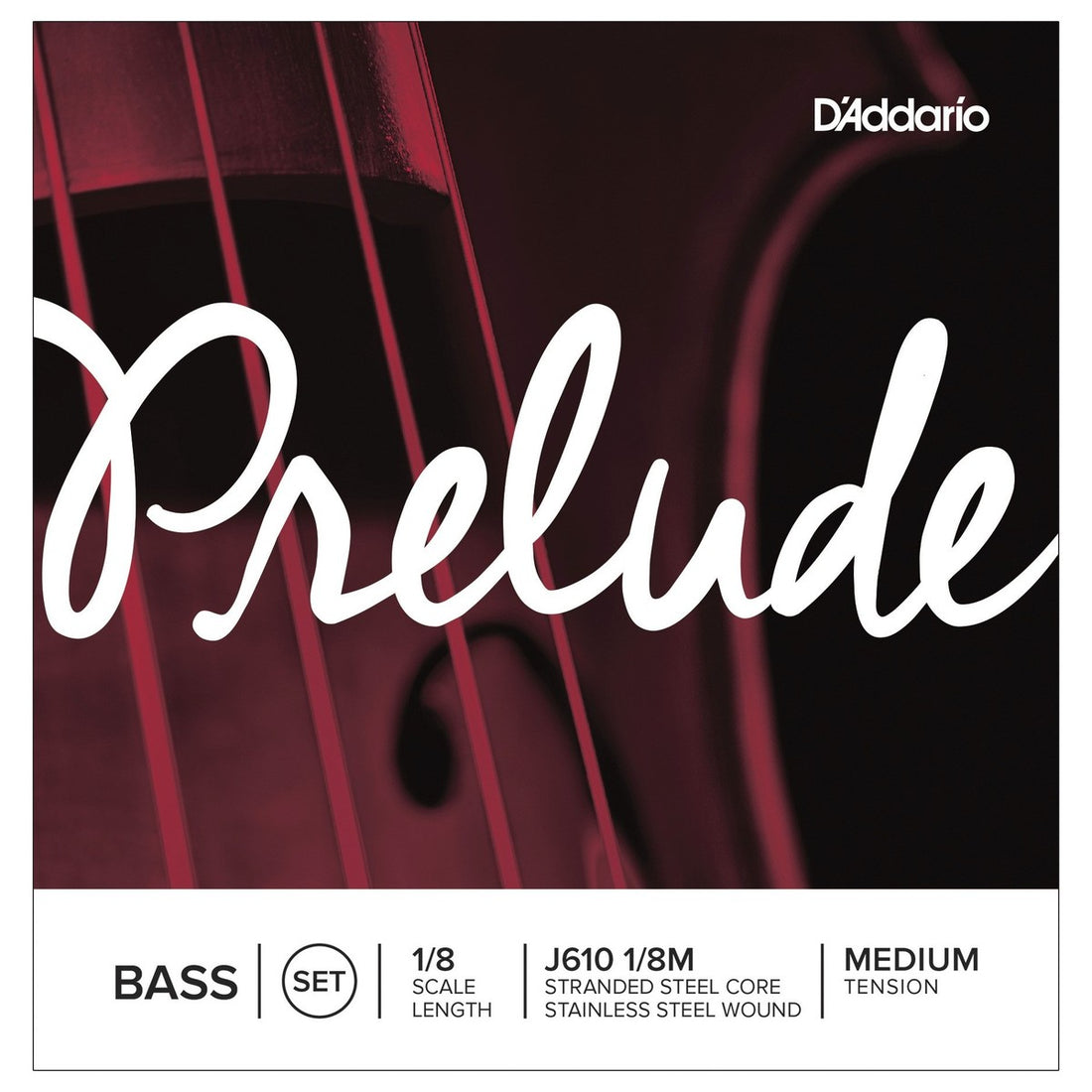 Daddario J610 1/8M Prelude Juego Cuerdas Contrabajo 1