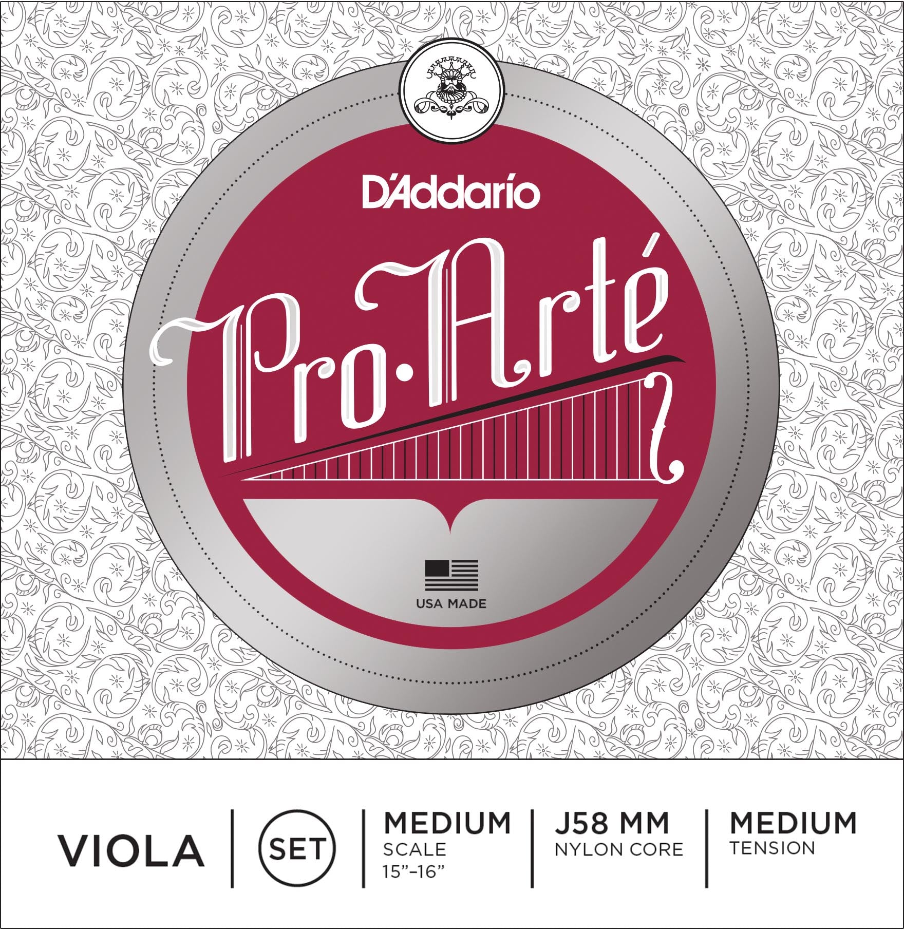 Daddario J58 MM Juego Cuerdas Viola Pro Arte Med Med 1