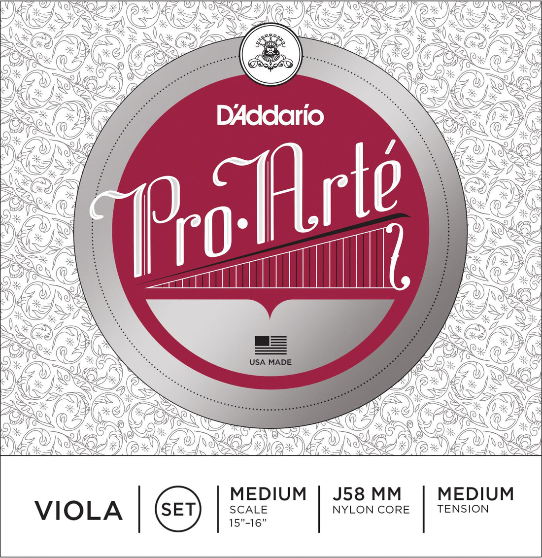 Daddario J58 MM Juego Cuerdas Viola Pro Arte Med Med 1