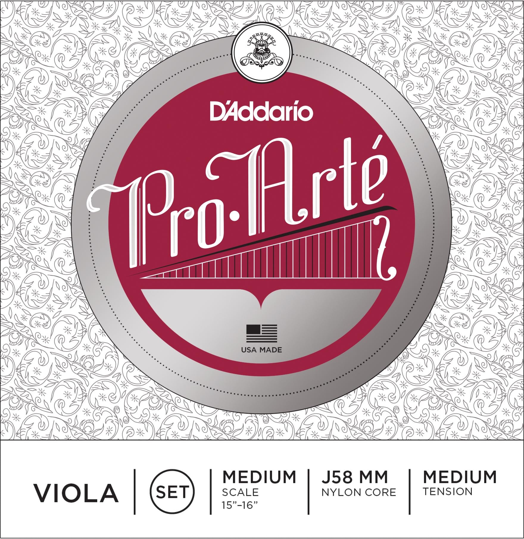 Daddario J58 MM Juego Cuerdas Viola Pro Arte Med Med 1