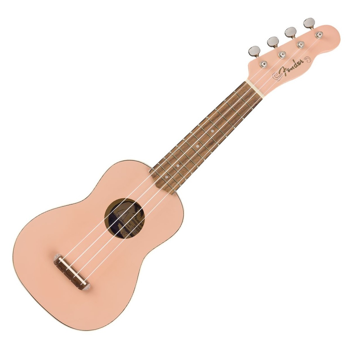 Fender Venice Ukelele Soprano Shell Pink 8