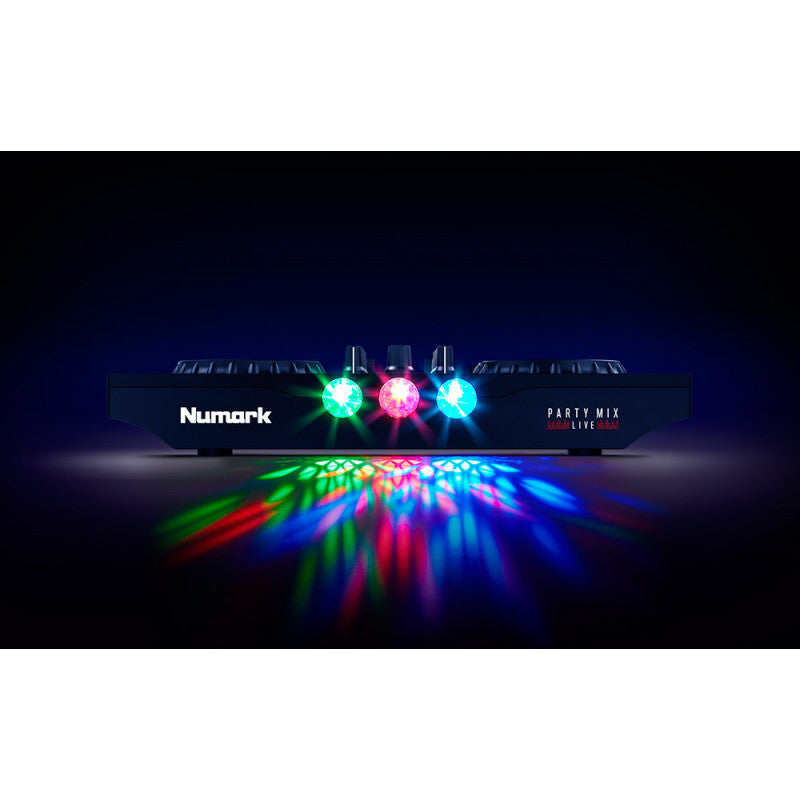 Numark Party Mix Live Bundle Controlador DJ con Auriculares 7