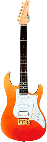 Fujigen EOS-FM-R/RKG Guitarra Eléctrica Ripe Kaki Gradation 1