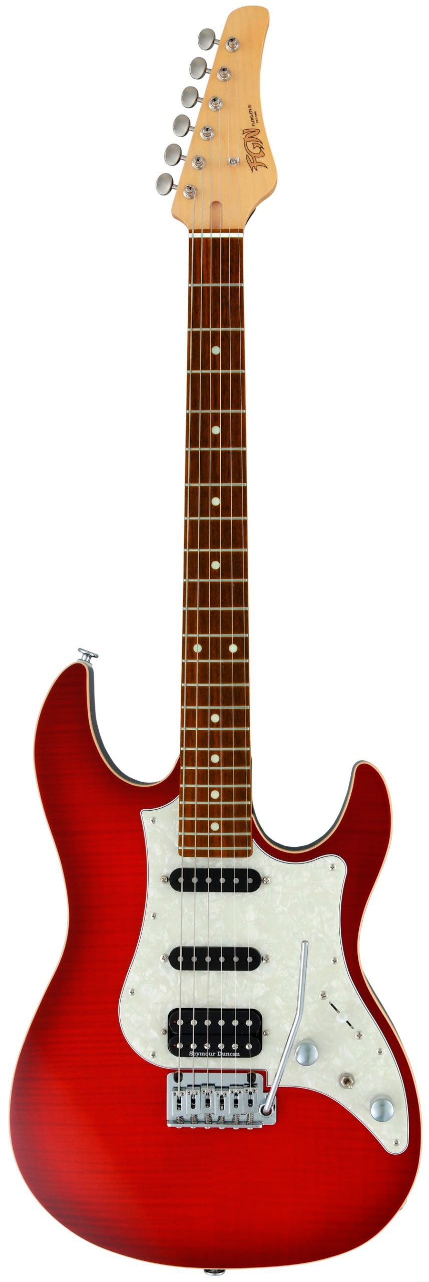 Fujigen JOS2FMG/TRT Guitarra Eléctrica Transparent Red Burst 1