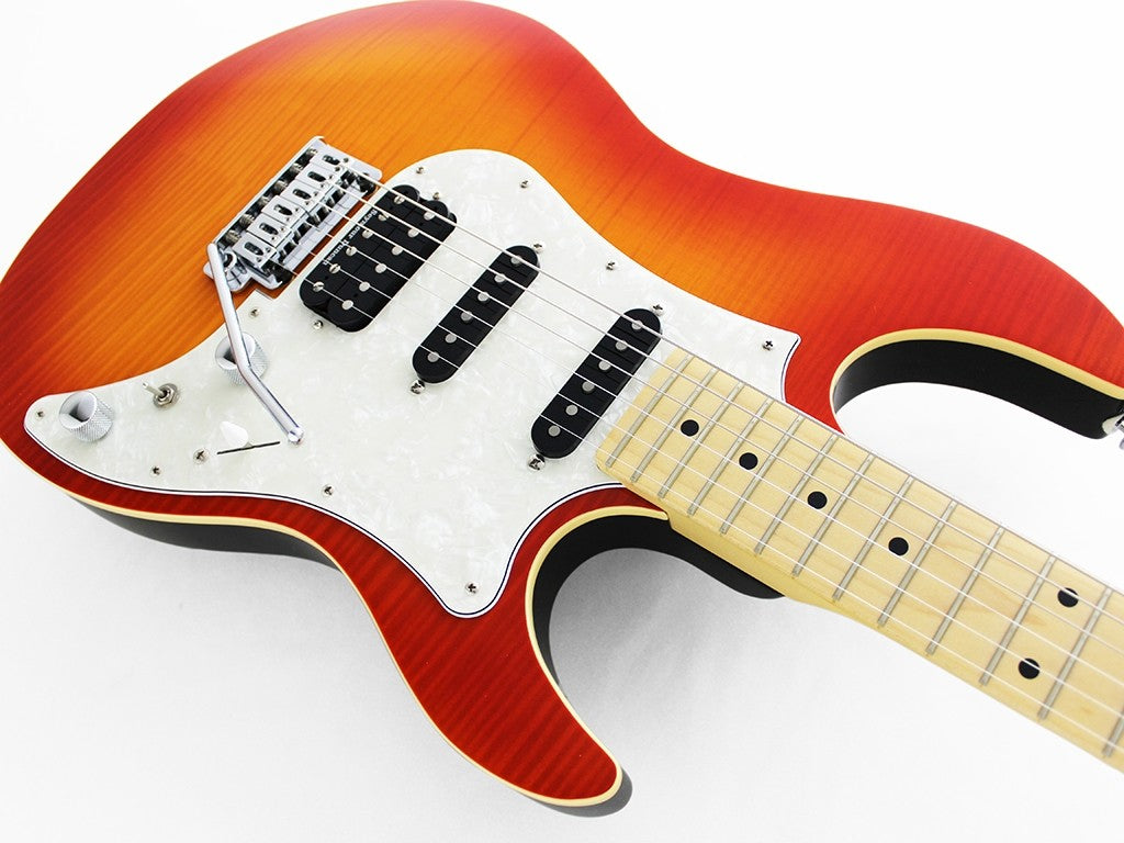 Fujigen JOS2FMM/FBT Guitarra Eléctrica Fire Burst 3