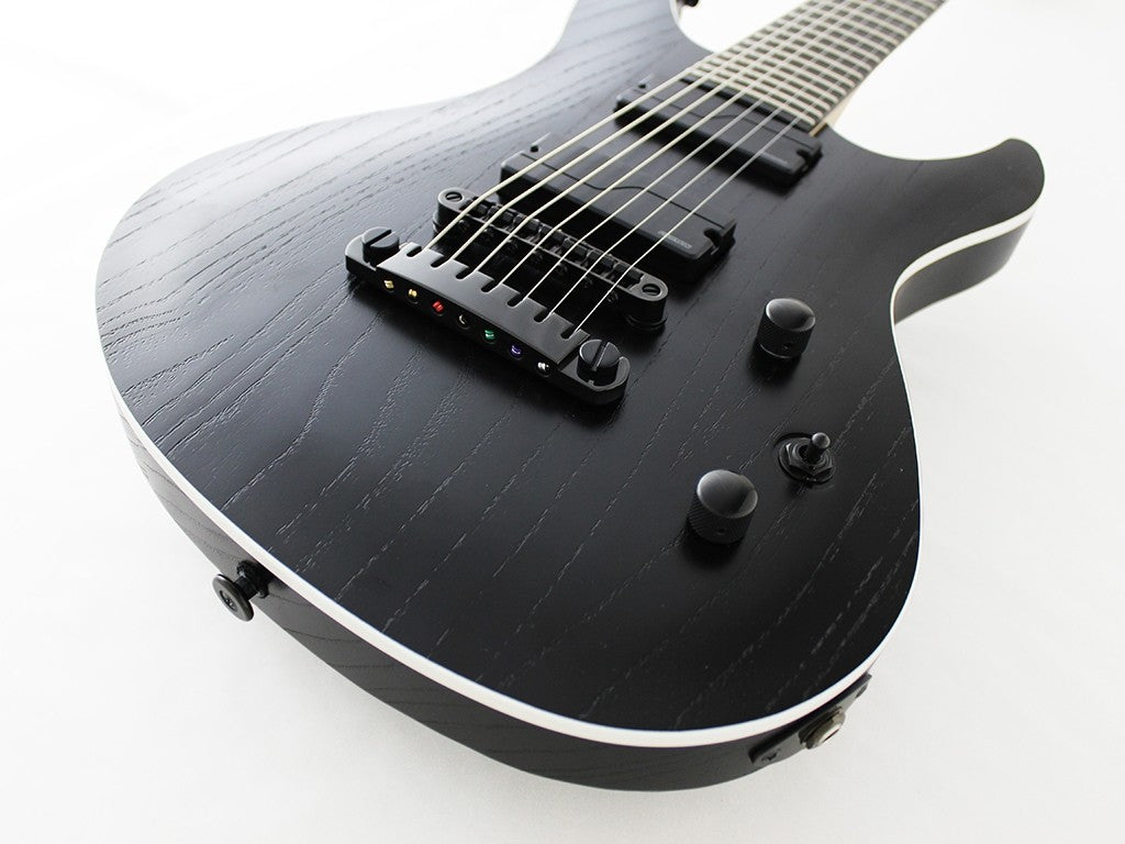 Fujigen JMY72ASHE/OPB Guitarra Eléctrica 7 Cuerdas Open Pore Black 4