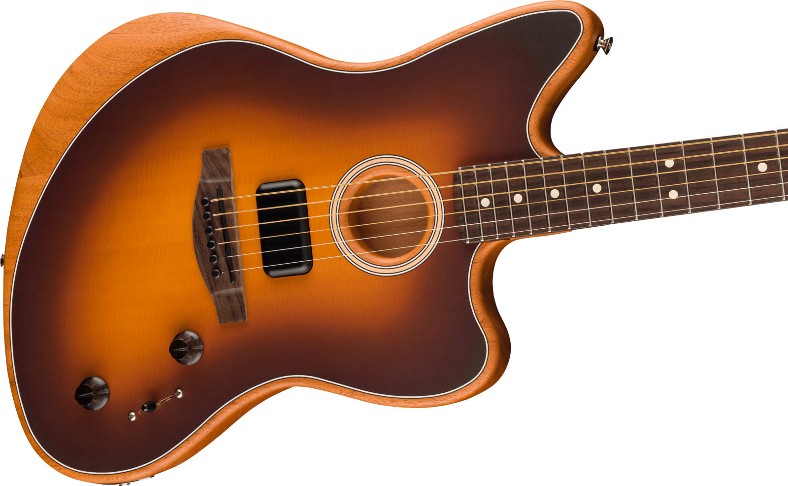 Fender Acoustasonic Player Jazzmaster RW Guitarra Electroacústica 2 Colores Sunburst 4