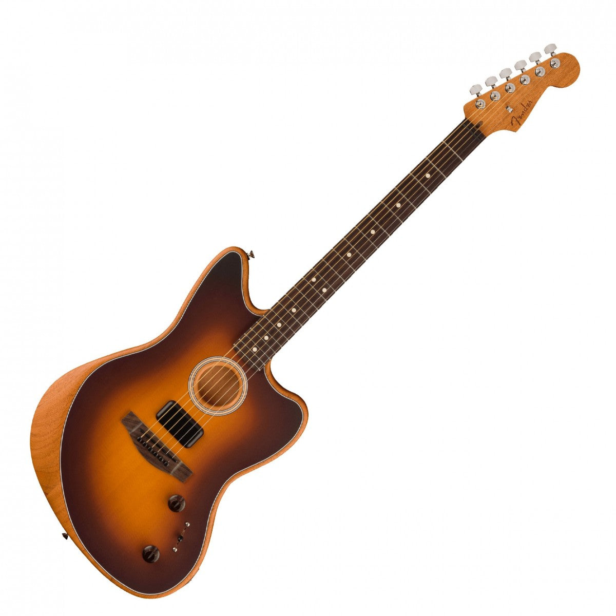 Fender Acoustasonic Player Jazzmaster RW Guitarra Electroacústica 2 Colores Sunburst 7