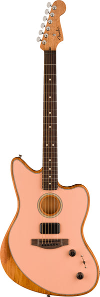 Fender Acoustasonic Player Jazzmaster RW Guitarra Electroacústica Shell Pink 1