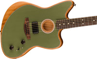 Fender Acoustasonic Player Jazzmaster RW Guitarra Electroacústica Antique Olive 4