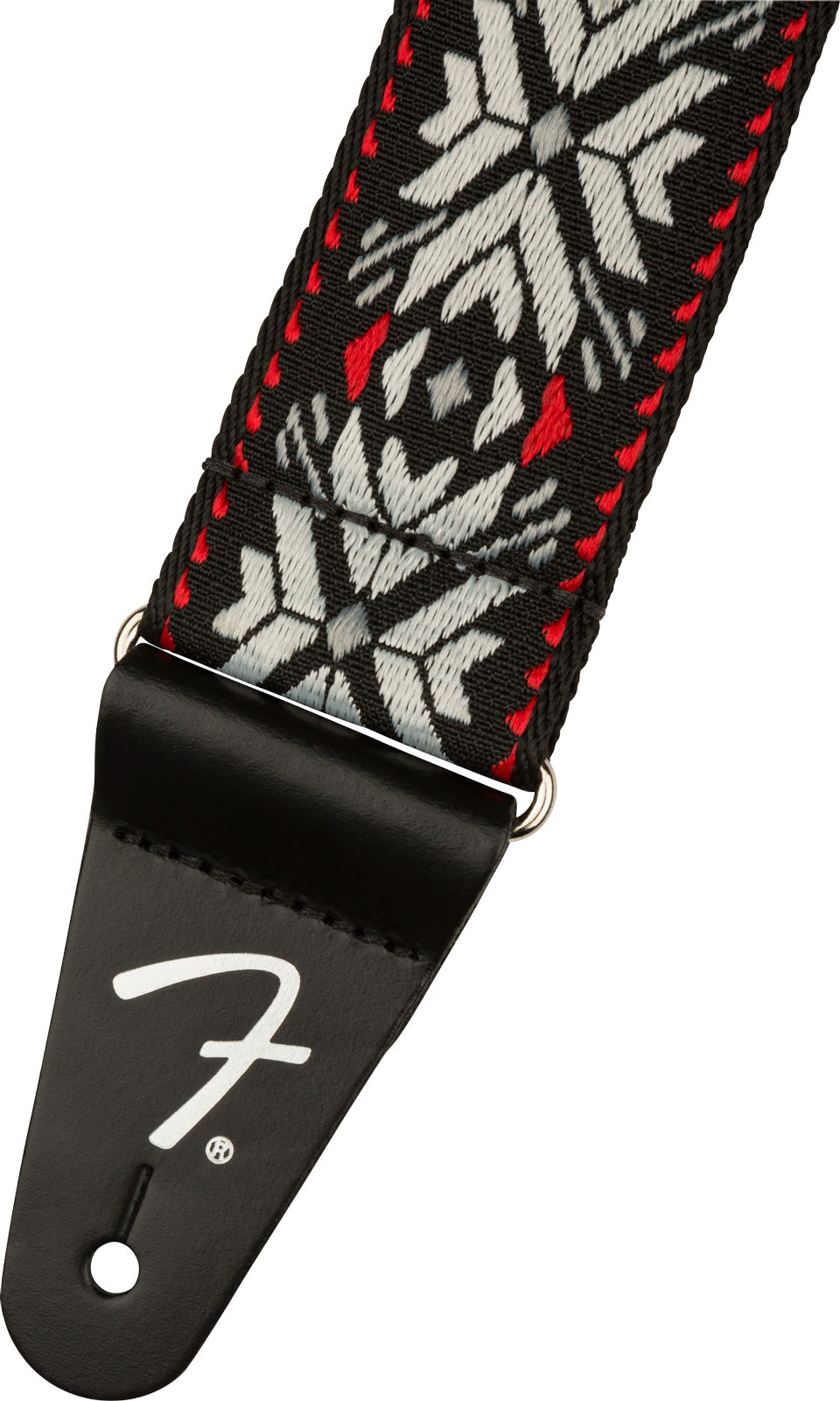 Fender 0990638026 Pasadena Woven Strap Correa Guitarra Red Snowflake 2