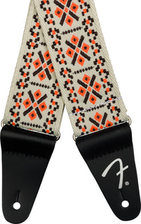 Fender 0990638032 Pasadena Woven Strap Correa Guitarra Lattice Orange 2