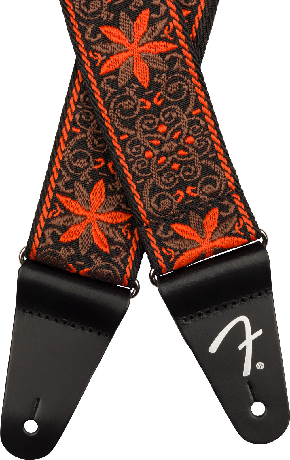 Fender 0990638028 Pasadena Woven Strap Correa Guitarra Orange Wallflower 2