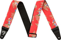 Fender 0990719009 2 Hawaiian Strap Correa Guitarra Red Floral 1