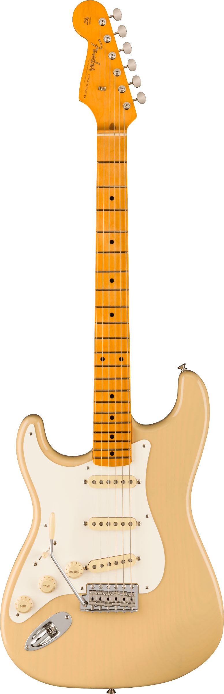 Fender American Vintage II 1957 Stratocaster LH MN Guitarra Eléctrica Vintage Blonde para Zurdos 1