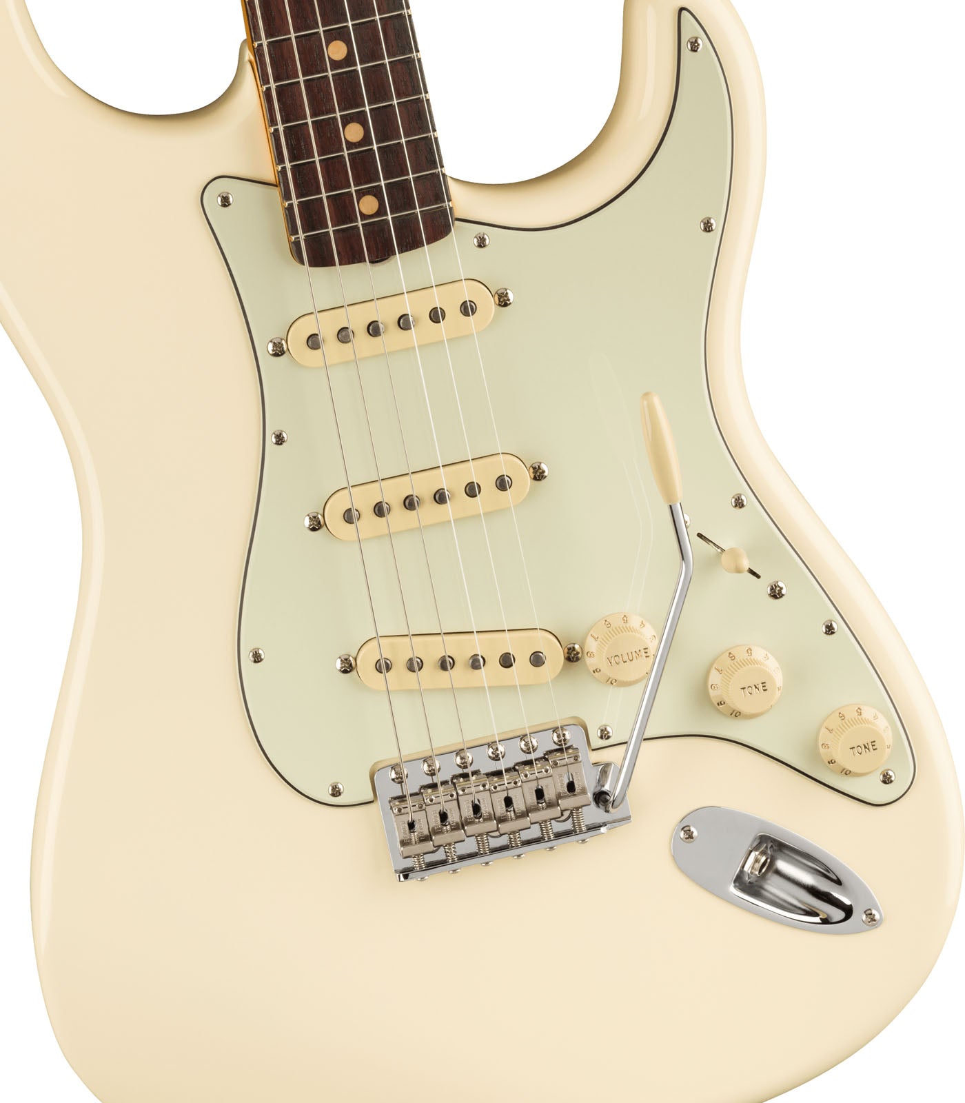 Fender American Vintage II 1961 Stratocaster RW Guitarra Eléctrica Olympic White 4