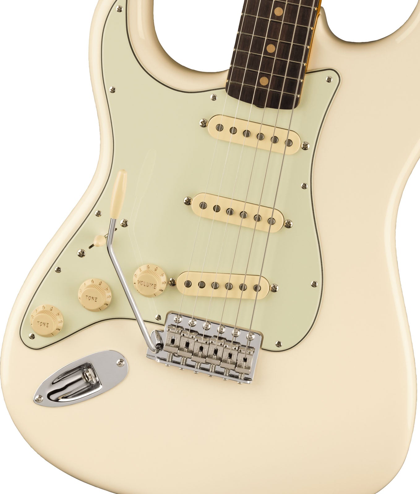 Fender American Vintage II 1961 Stratocaster LH RW Guitarra Eléctrica Olympic White para Zurdos 4