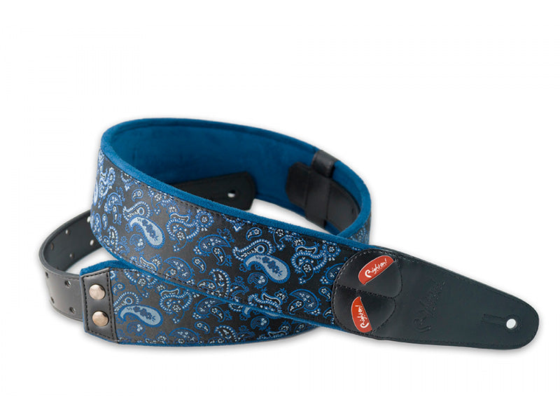 RightOn Mojo-Paisley-BL Correa Guitarra Azul 1