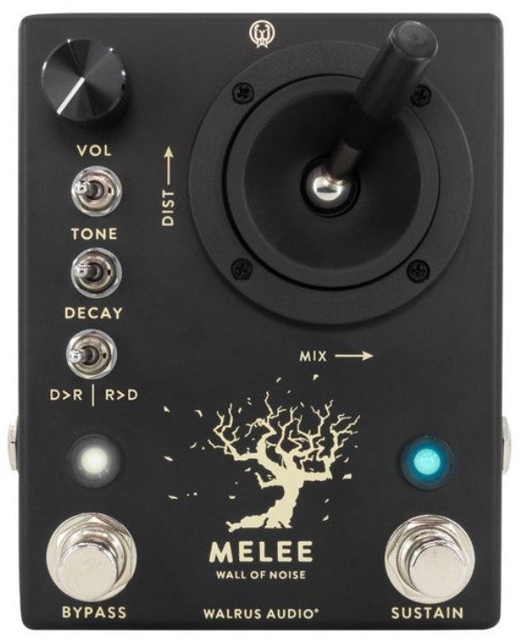 Walrus Melee Black Pedal Reverb Distorsión Negro 1