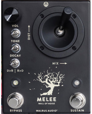 Walrus Melee Black Pedal Reverb Distorsión Negro 3