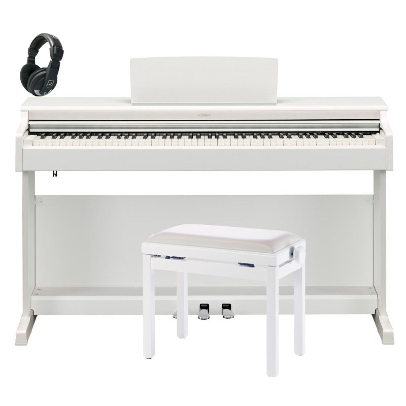 Yamaha -Pack- YDP165WH Piano Digital Arius Blanco + Banqueta y Auriculares 1