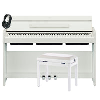 Yamaha -Pack- YDPS35WH Piano Digital Arius Blanco + Banqueta y Auriculares 1