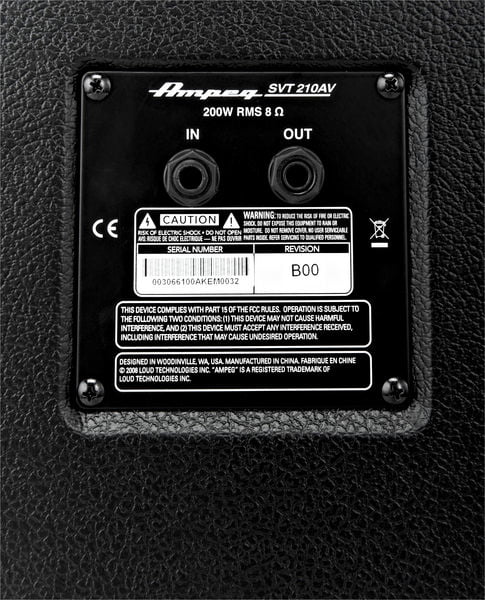 Ampeg SVT210AV Pantalla Amplificador Bajo