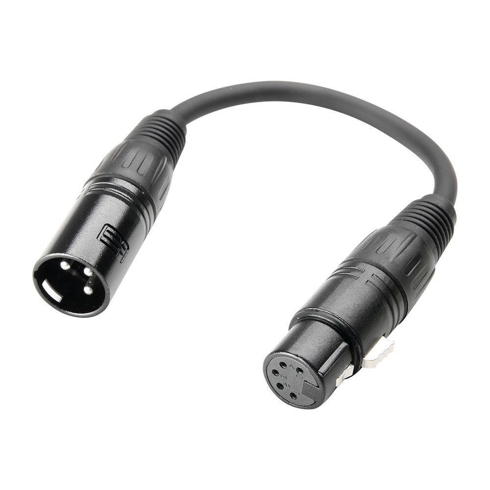 Adam Hall K3DHM0020 Cable DMX de XLR 5 Pins Hembra a XLR 3 Pins Macho 20cm 1