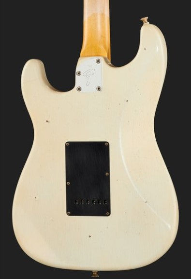 Fender Postmodern Journeyman Relic Stratocaster RW Guitarra Eléctrica Aged Olympic White. 5